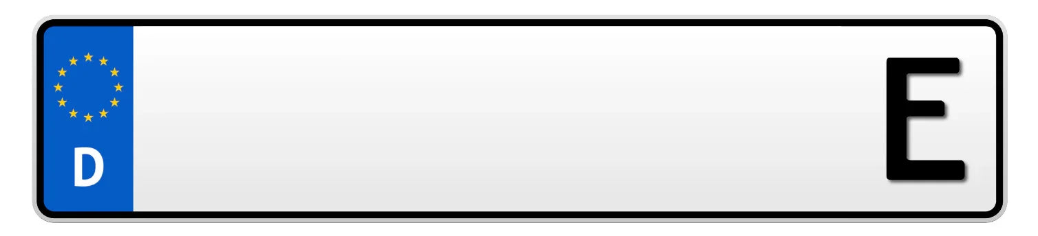 E-Kennzeichen für Elektroautos und Hybrid – klimafreundlich und DIN-zertifiziert von Direktschild.de