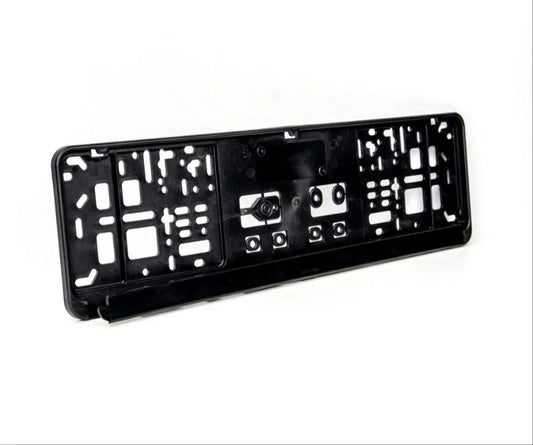 Kennzeichenhalter 460×110 mm – schwarz, ohne Werbung, mit sicherem Halt - Direktschild.de
