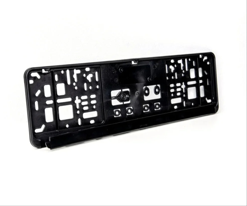 Kennzeichenhalter 460×110 mm – schwarz, ohne Werbung, mit sicherem Halt - Direktschild.de